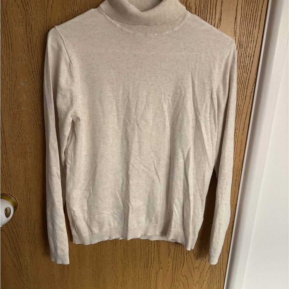Zara Cream Turtleneck Sweater